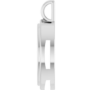 18K X1 White Gold 16x8 mm Marquise Charm/Pendant Mounting – image 6