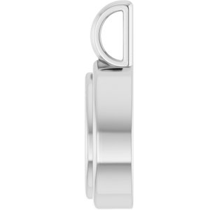 18K X1 White Gold 9x6 mm Pear Charm/Pendant Mounting – image 6