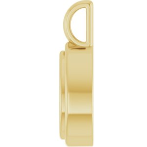 10K Yellow Gold 9x6 mm Pear Charm/Pendant Mounting – image 6