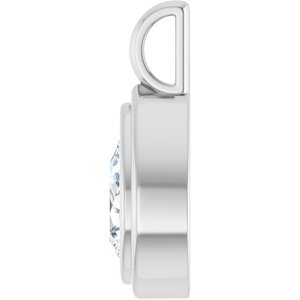 10K X1 White Gold 9x5.5 mm Pear Charm/Pendant Mounting – image 5