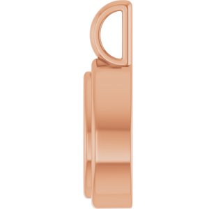 14K Rose Gold 9x5.5 mm Pear Charm/Pendant Mounting – image 6
