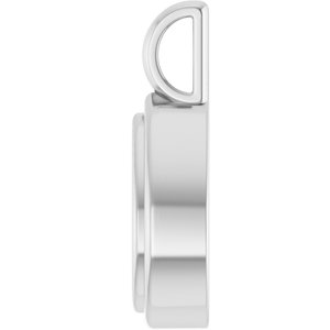 18K X1 White Gold 9x5.5 mm Pear Charm/Pendant Mounting – image 6
