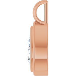 10K Rose Gold 9x5.5 mm Pear Charm/Pendant Mounting – image 5