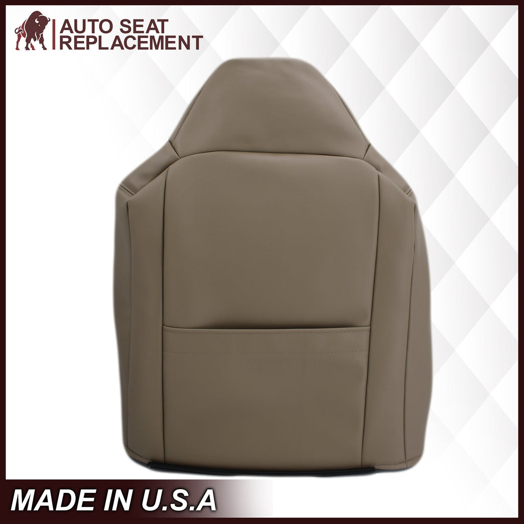 2002-2003 Ford F250 F350 Lariat Perforated Seat Cover in Tan: Choose Leather or Vinyl