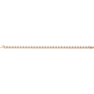 14K Rose Gold 4.7x3.3 mm Pear Line 7" Bracelet Mounting – image 3