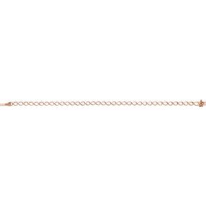 14K Rose Gold 3.6x2.6 mm Oval Line 7" Bracelet Mounting – image 3