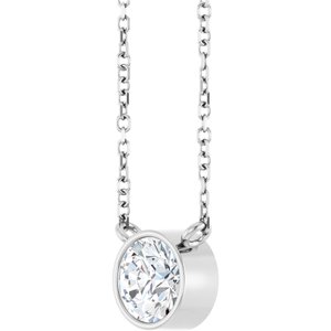 3/4 Ct Lab-Grown Diamond Solitaire Necklace