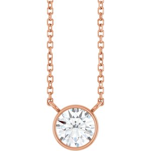3/4 Ct Lab-Grown Diamond Solitaire Necklace
