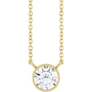 3/4 Ct Lab-Grown Diamond Solitaire Necklace