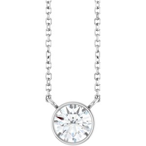 3/4 Ct Lab-Grown Diamond Solitaire Necklace