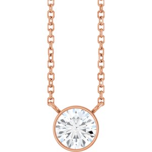 5/8 Ct Lab-Grown Diamond Solitaire Necklace