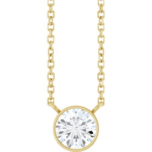 5/8 Ct Lab-Grown Diamond Solitaire Necklace