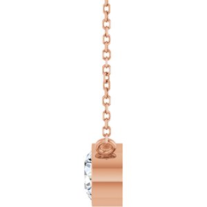 3/4 Ct Lab-Grown Diamond Solitaire Necklace