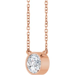 3/4 Ct Lab-Grown Diamond Solitaire Necklace