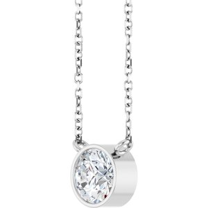 3/4 Ct Lab-Grown Diamond Solitaire Necklace