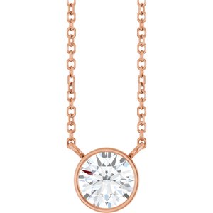 3/4 Ct Lab-Grown Diamond Solitaire Necklace
