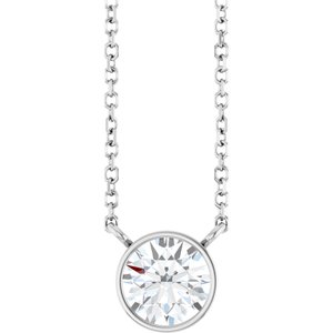 3/4 Ct Lab-Grown Diamond Solitaire Necklace