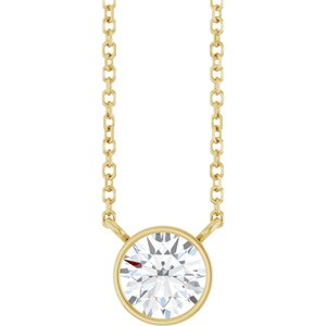3/4 Ct Lab-Grown Diamond Solitaire Necklace