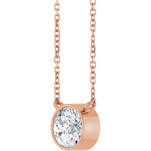 1 Ct Lab-Grown Diamond Solitaire Necklace