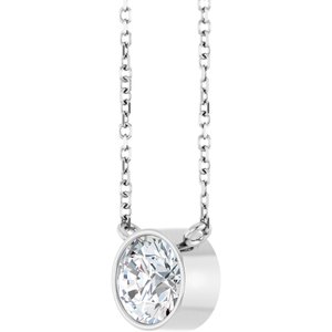 1 Ct Lab-Grown Diamond Solitaire Necklace
