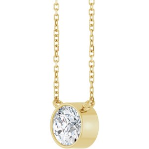1 Ct Lab-Grown Diamond Solitaire Necklace