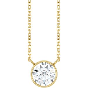 1 Ct Lab-Grown Diamond Solitaire Necklace