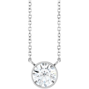1 Ct Lab-Grown Diamond Solitaire Necklace