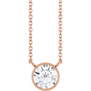 1 Ct Lab-Grown Diamond Solitaire Necklace