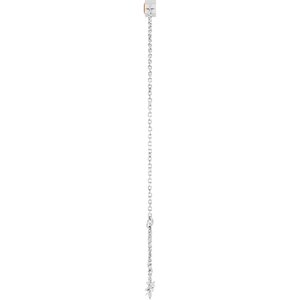 14K White Gold Natural Citrine 6 1/2-7 1/2" Bracelet – image 3