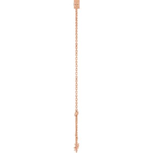 14K Rose Gold 5x3 mm Emerald Bezel-Set 6 1/2-7 1/2" Bracelet Mounting – image 5
