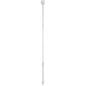14K White Gold Natural Pink Tourmaline 6 1/2-7 1/2" Bracelet – image 3