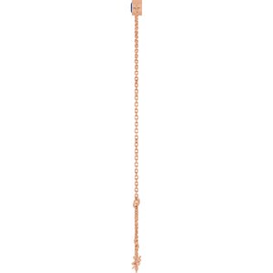 14K Rose Gold Natural Blue Sapphire 6 1/2-7 1/2" Bracelet – image 3