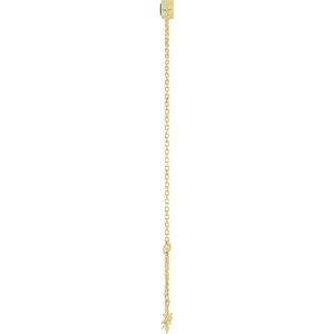 14K Yellow Gold Natural Emerald 6 1/2-7 1/2" Bracelet – image 3