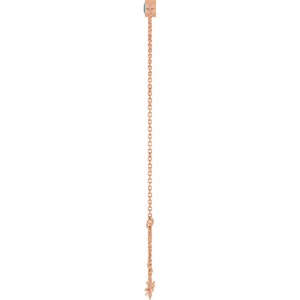 14K Rose Gold Natural Blue Zircon 6 1/2-7 1/2" Bracelet – image 3