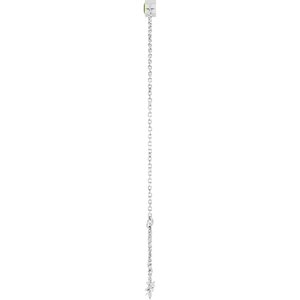 14K White Gold Natural Peridot 6 1/2-7 1/2" Bracelet – image 3