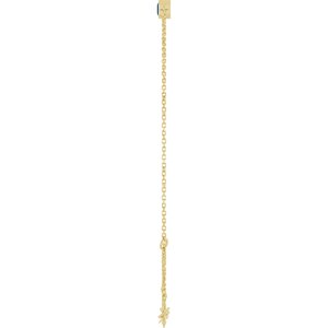 14K Yellow Gold Lab-Grown Blue Sapphire 6 1/2-7 1/2" Bracelet – image 3