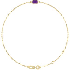 Bezel-Set Link Bracelet