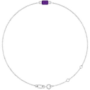 Bezel-Set Link Bracelet