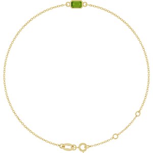 Bezel-Set Link Bracelet