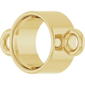 14K Yellow Gold 4 mm Round Bezel-Set Link