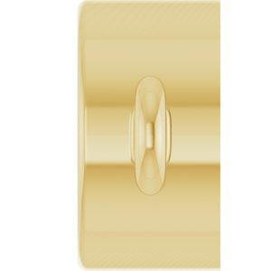14K Yellow Gold 4 mm Round Bezel-Set Link