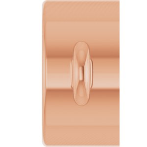 14K Rose Gold 4 mm Round Bezel-Set Link