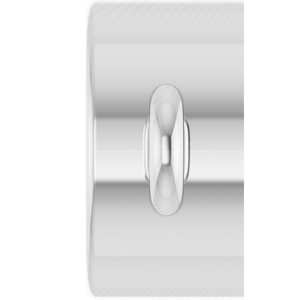 Sterling Silver 4 mm Round Bezel-Set Link