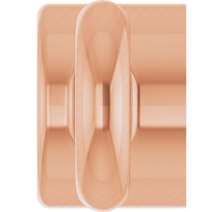 14K Rose Gold 1.5 mm Round Bezel-Set Link