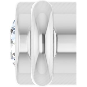 Platinum .015 CT Lab-Grown Diamond Bezel-Set Link