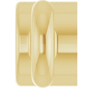 18K Yellow Gold 1.5 mm Round Bezel-Set Link