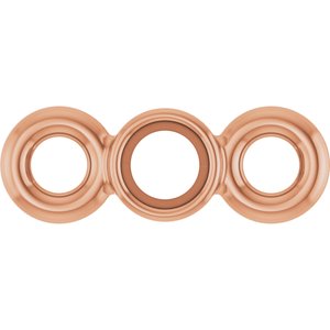 14K Rose Gold 1.5 mm Round Bezel-Set Link