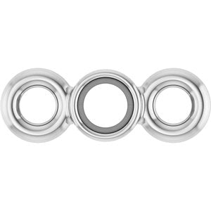 Platinum 1.5 mm Round Bezel-Set Link