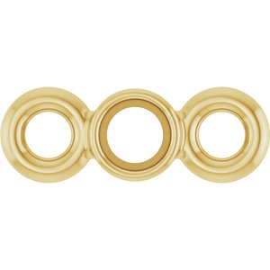 18K Yellow Gold 1.5 mm Round Bezel-Set Link
