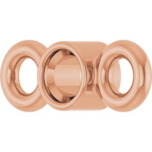 14K Rose Gold 1.5 mm Round Bezel-Set Link